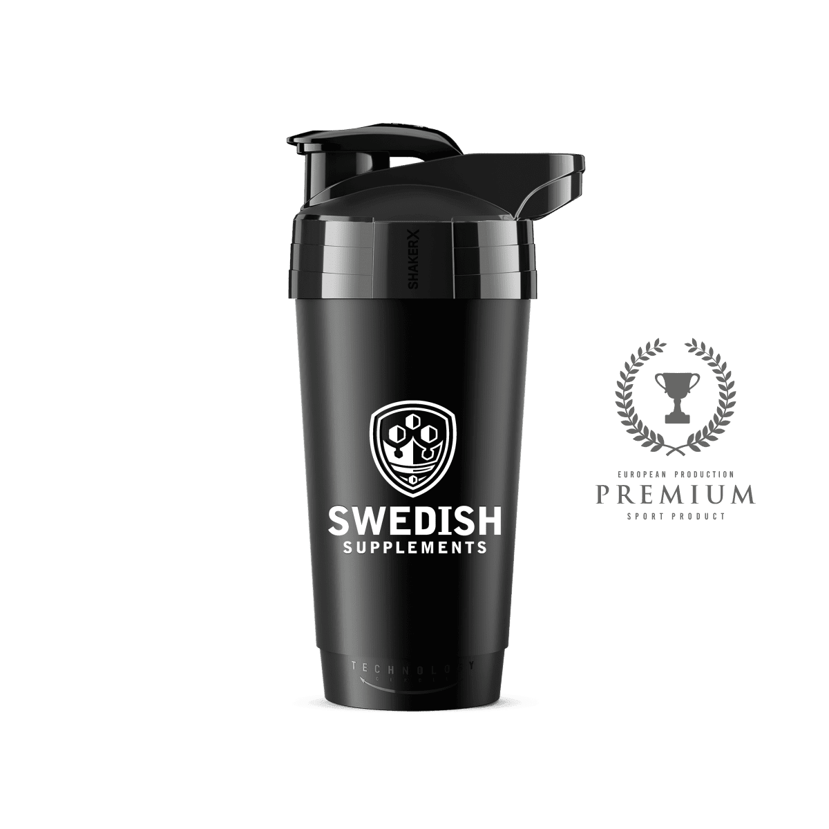 Swedish Supplements, Shaker X - 700 ml Black - FITMATTERS