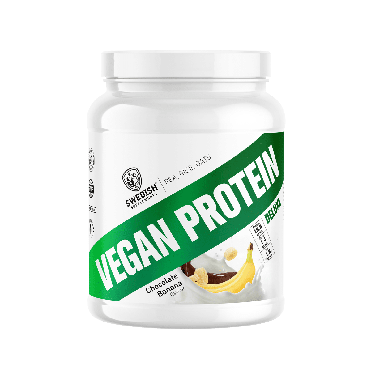 Swedish Supplements. Vegan Protein Deluxe, 750g. - FITMATTERS