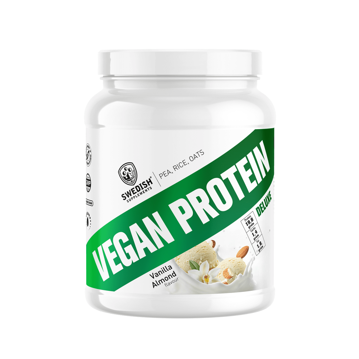 Swedish Supplements. Vegan Protein Deluxe, 750g. - FITMATTERS