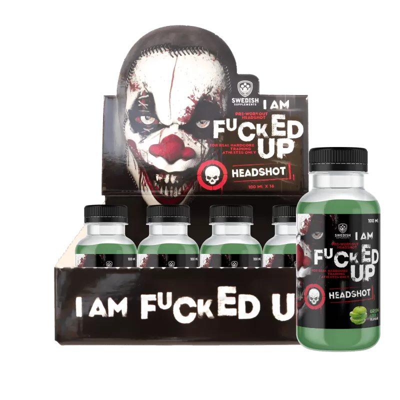 Swedish Supplements. 16 x F-cked Up PWO Shot, 100ml - FITMATTERS