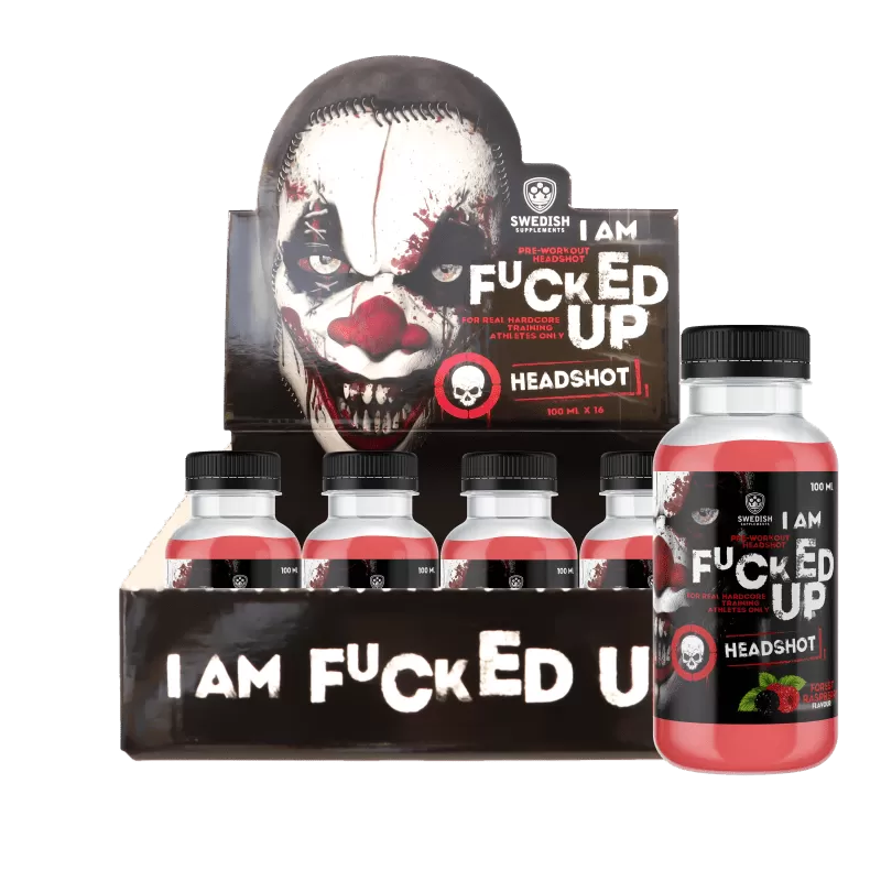 Swedish Supplements. 16 x F-cked Up PWO Shot, 100ml - FITMATTERS