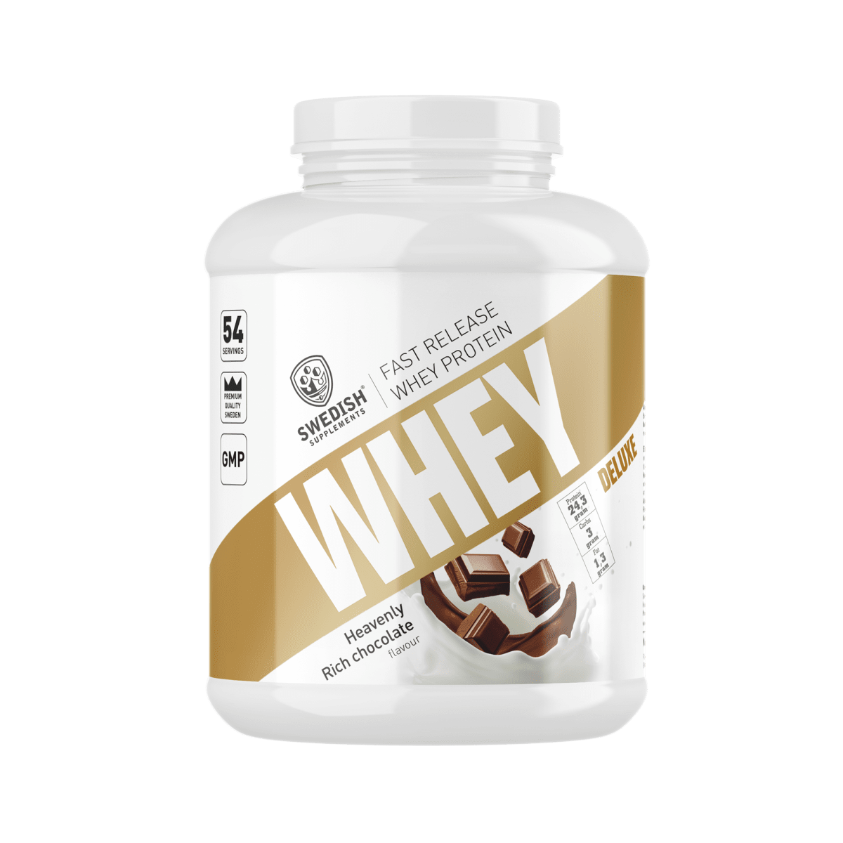 Swedish Supplements. Whey Deluxe 1800g - FITMATTERS