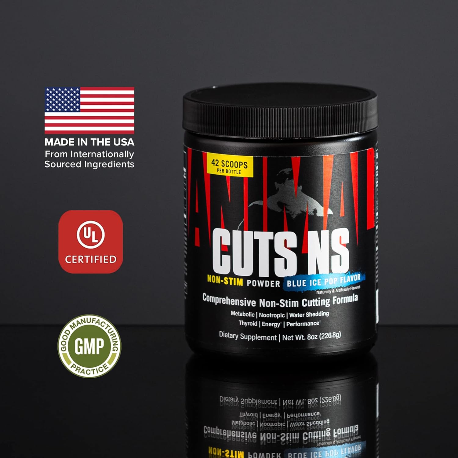 Animal, Cuts NS Non-Stim Powder, 8 oz 226.8 g - FITMATTERS