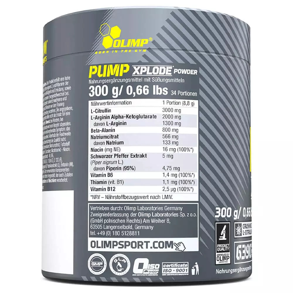 Olimp Pump Xplode Powder, 300g - FITMATTERS