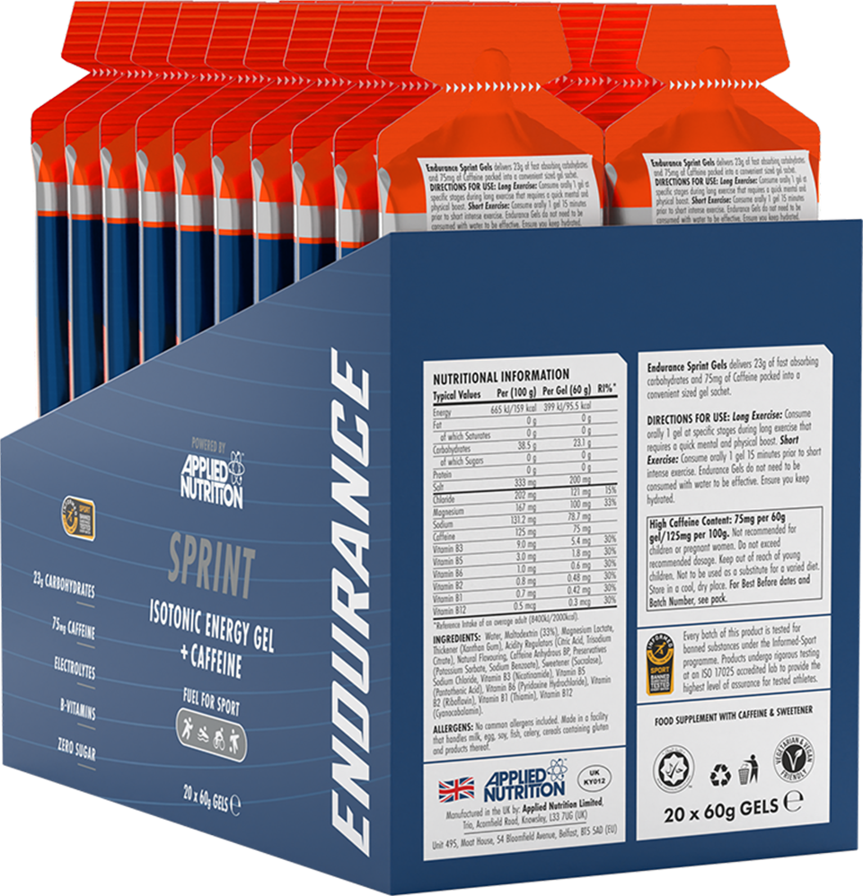 Applied Nutrition Endurance Sprint Gel With Caffeine - 60 ml