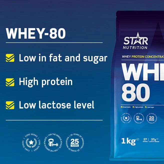 Star Nutrition Whey-80 Whey Protein 1 kg